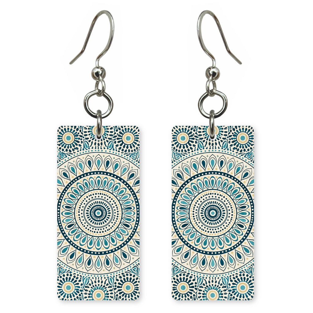Peacock Mandala Earrings | FW148