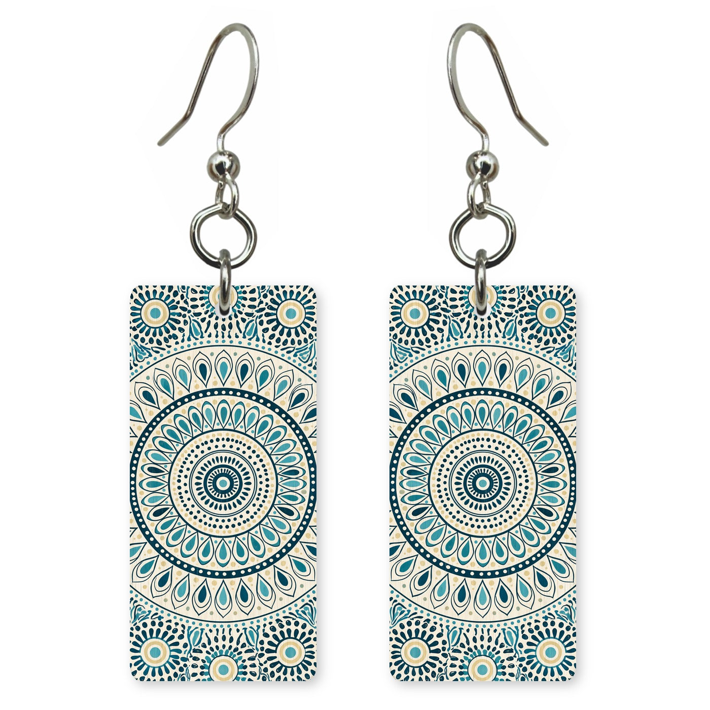 Peacock Mandala Earrings | FW148