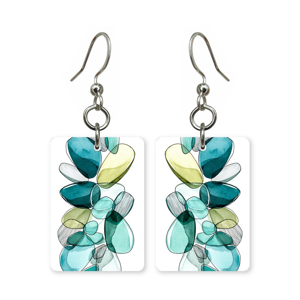 Sea Glass Mosaic Earrings | FW14D