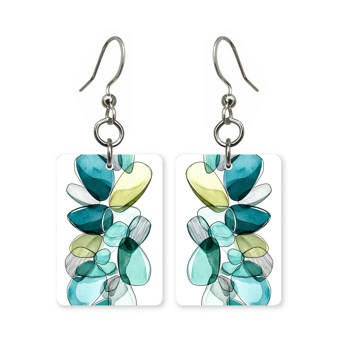 Sea Glass Mosaic Earrings | FW14D