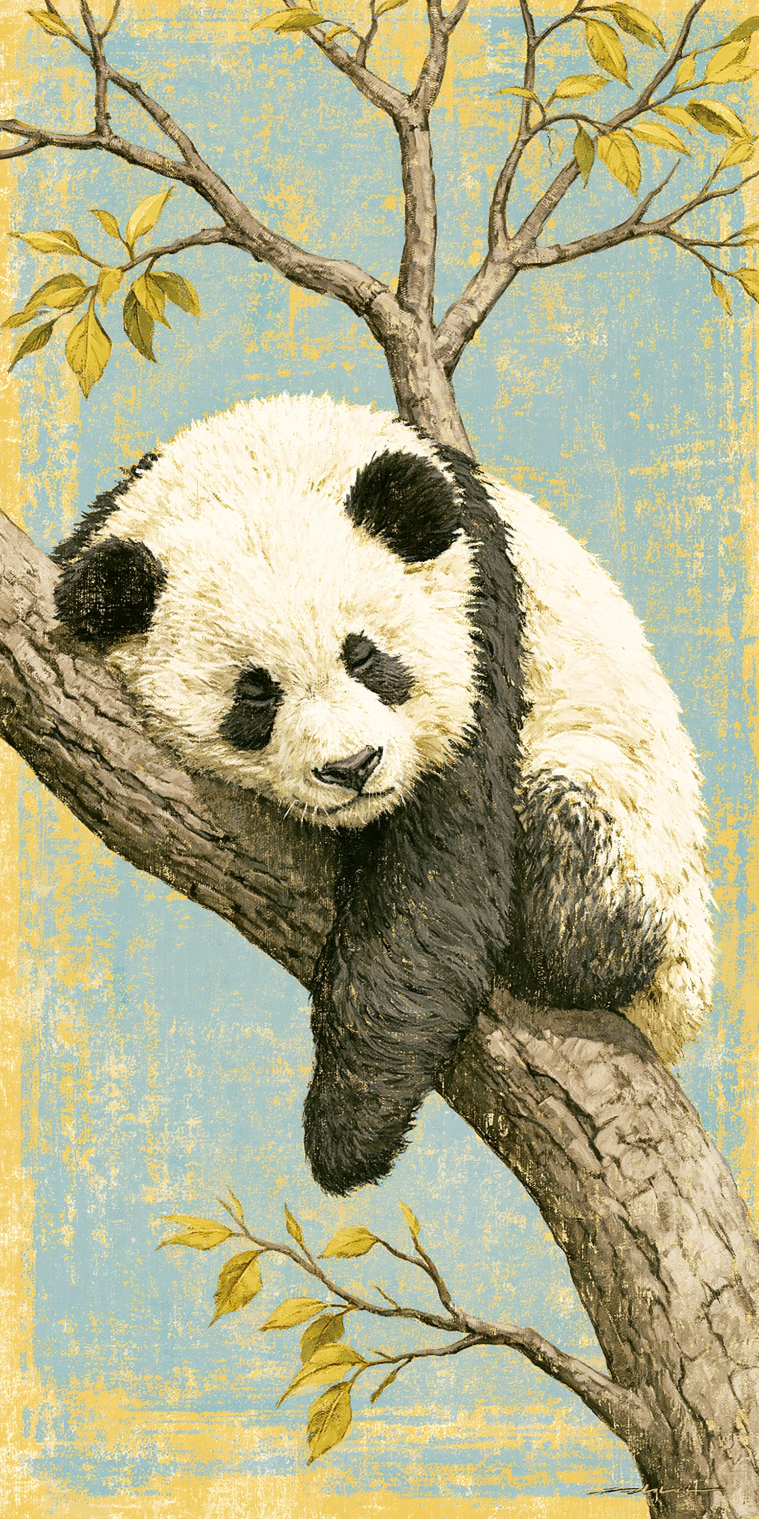 Panda Gold Tree Earrings | FW153