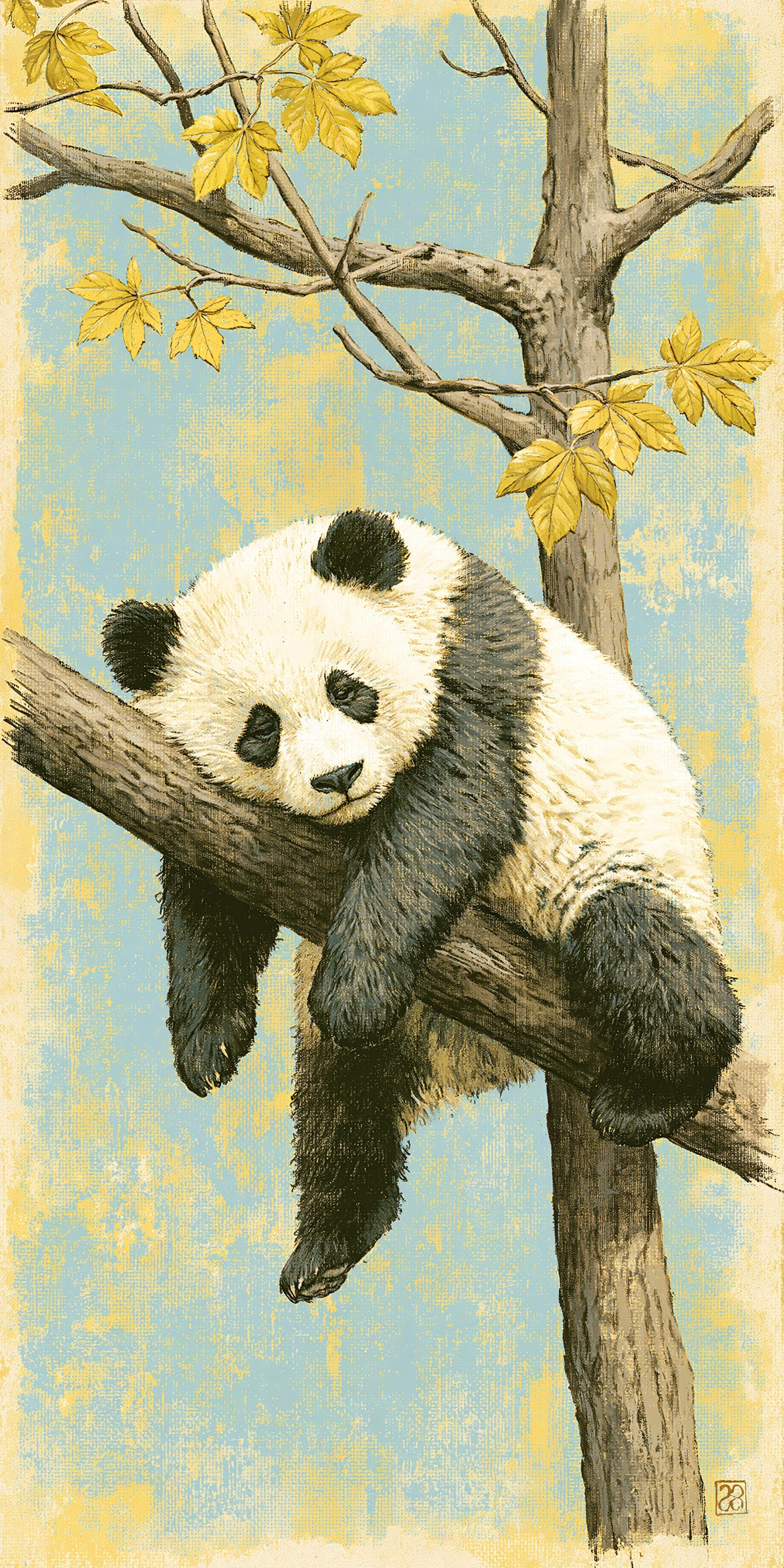 Two Pandas Tree Earrings | FW154