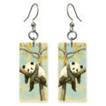 Two Pandas Tree Earrings | FW154