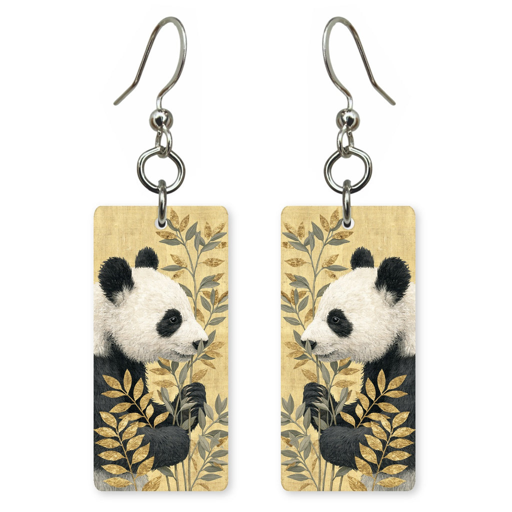Panda Gold Fern Earrings | FW155
