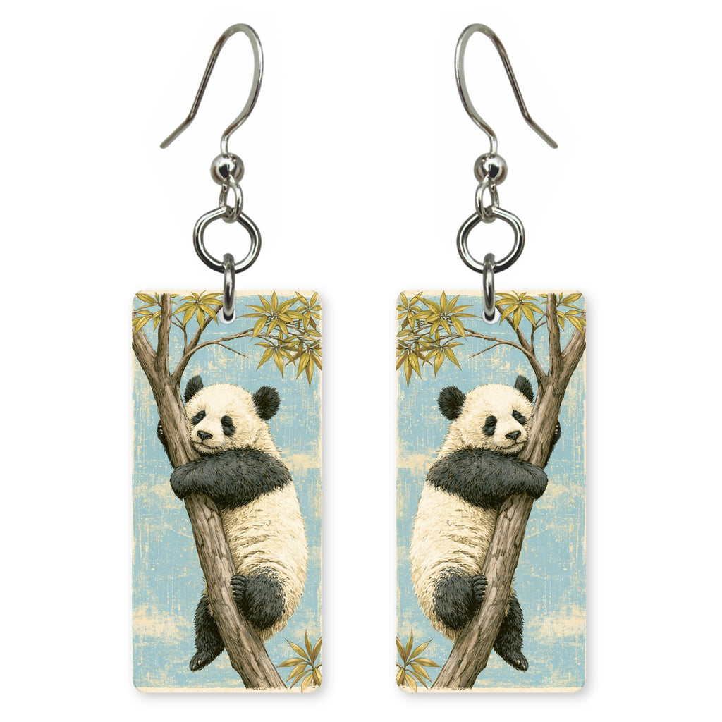 Panda Tree Hug Earrings | FW157