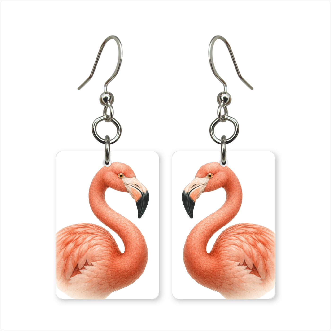 Pink Flamingo Earrings