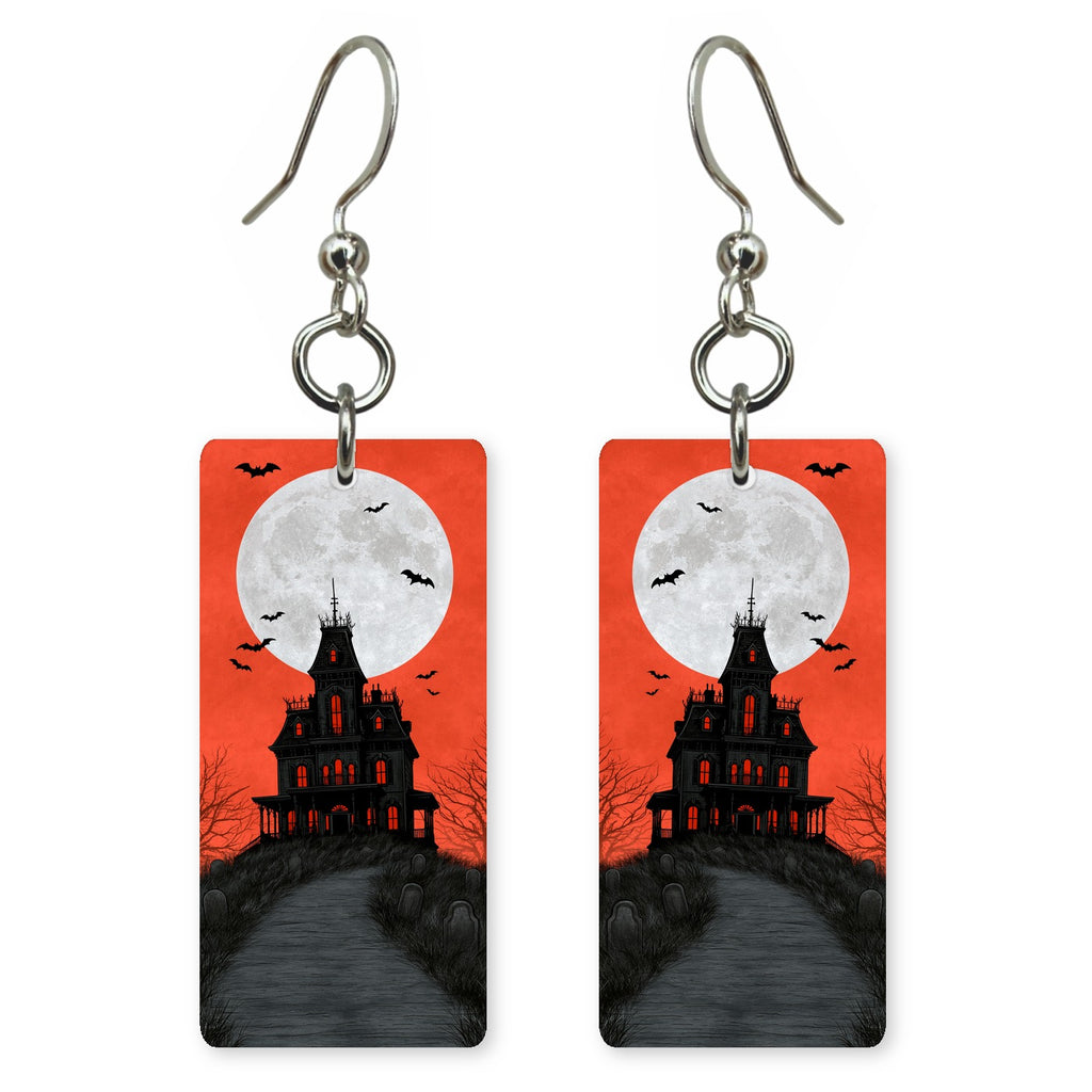 Haunted House Moon Earrings | FW161
