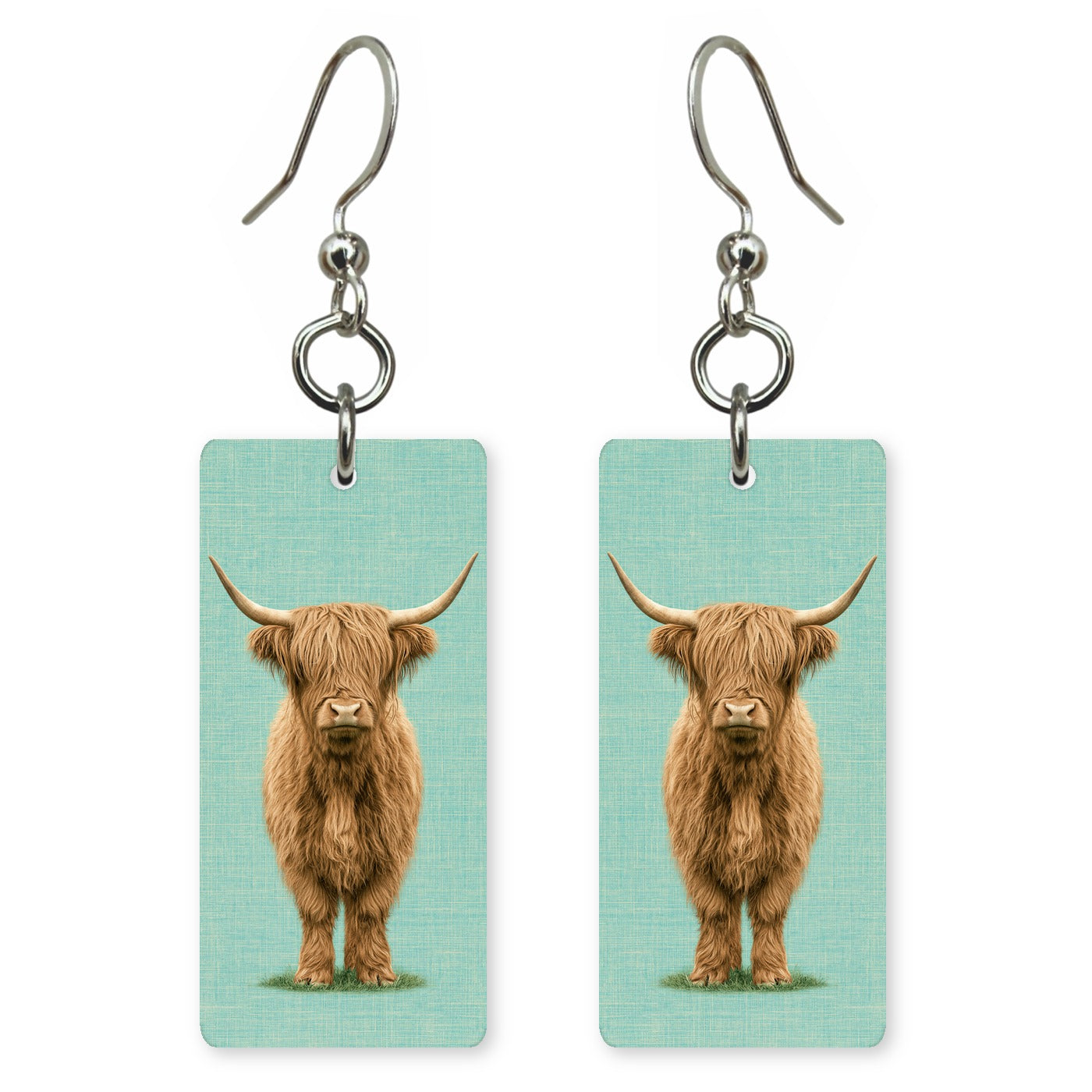 Fluffy Highland Cow Earrings | FW164