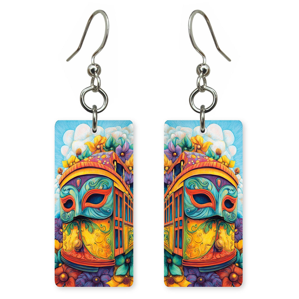 Mardi Gras Mask Earrings | FW166