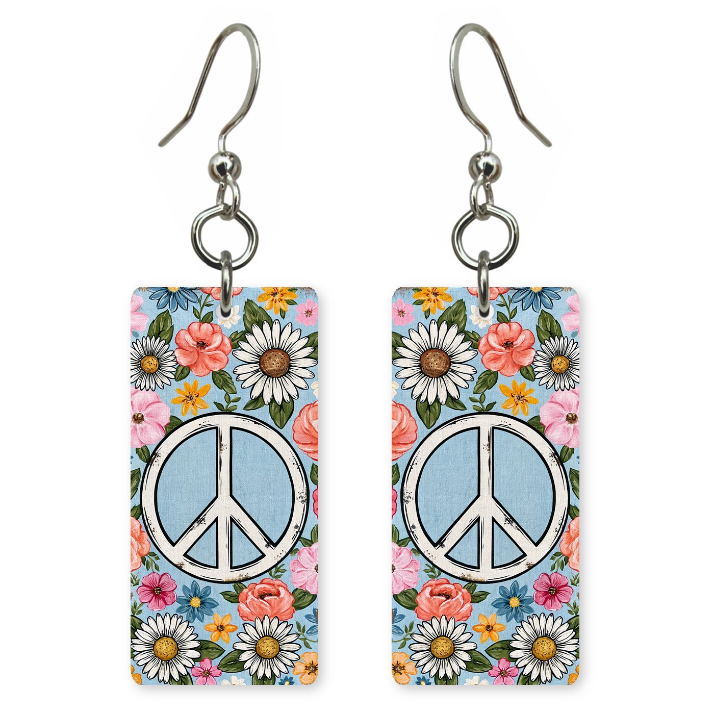 Floral Peace Earrings | FW168
