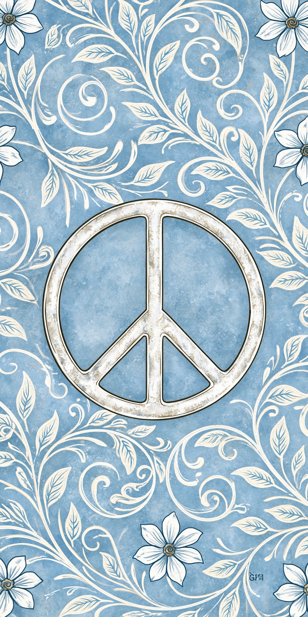 Blue Peace Bloom Earrings | FW169