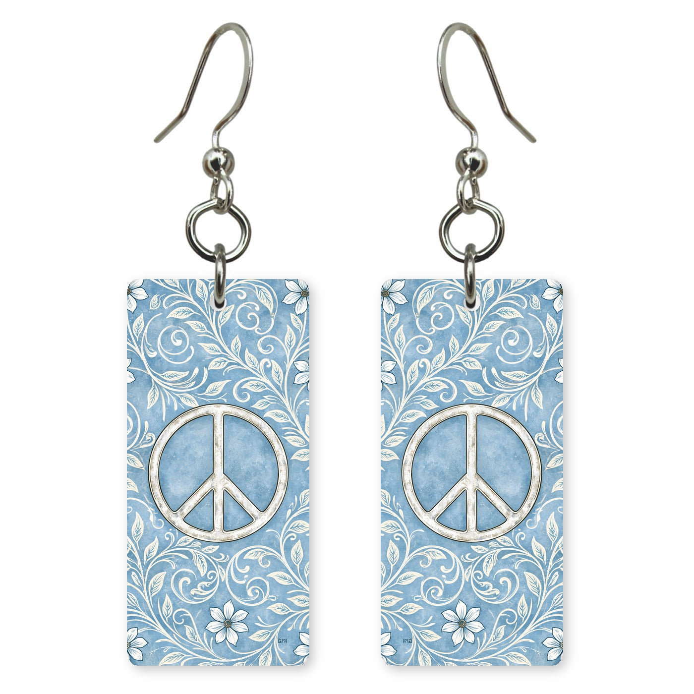 Blue Peace Bloom Earrings | FW169
