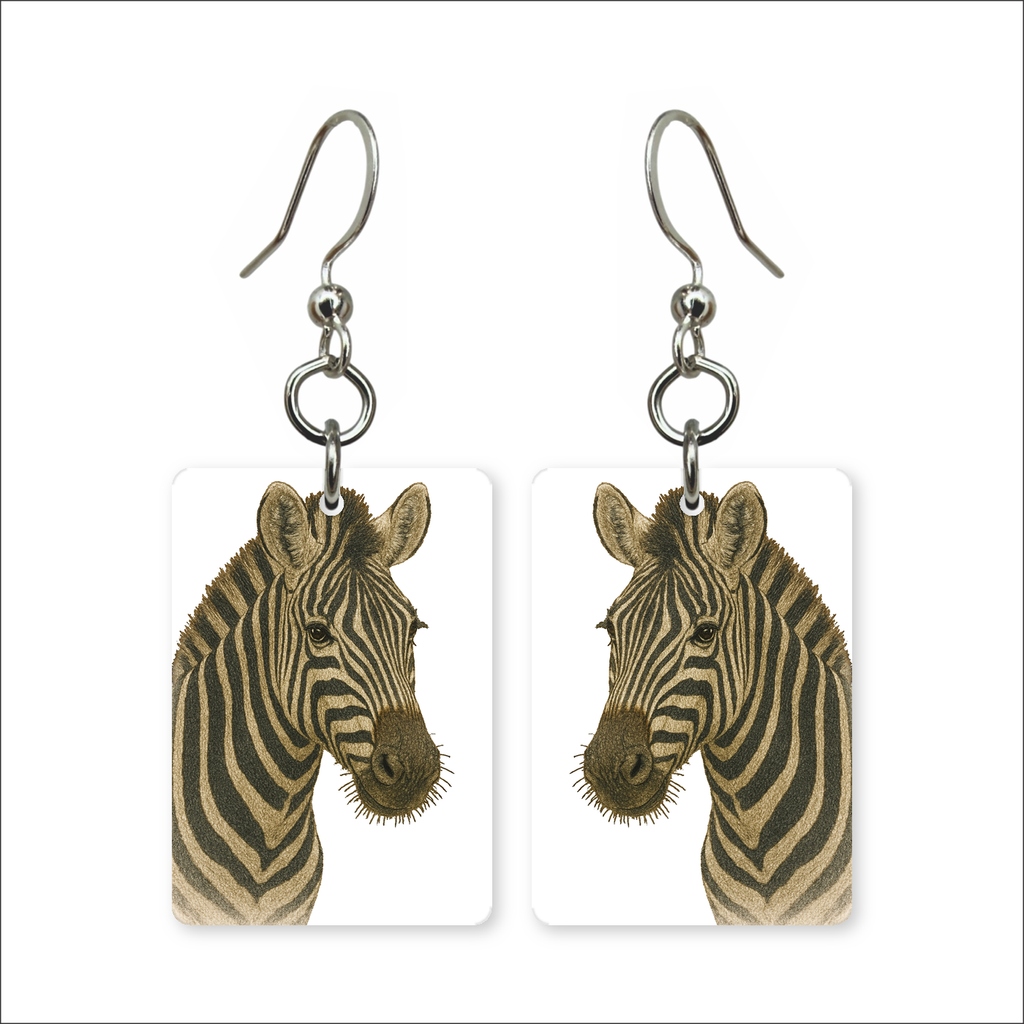 Wild Zebra Earrings