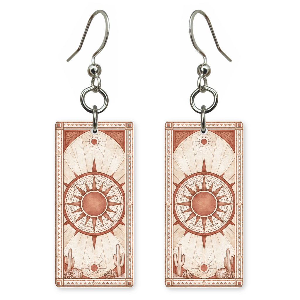 Terracotta Compass Earrings | FW175
