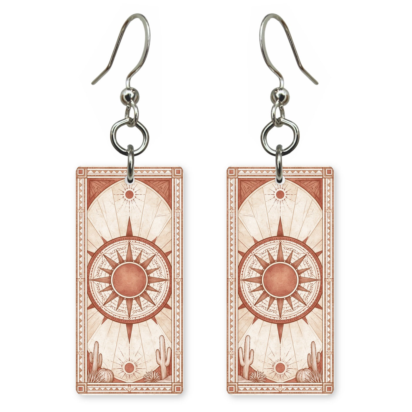 Terracotta Compass Earrings | FW175