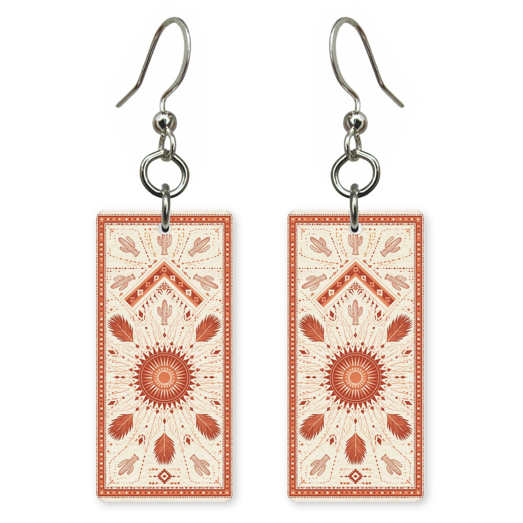 Terracotta Medallion Earrings | FW177