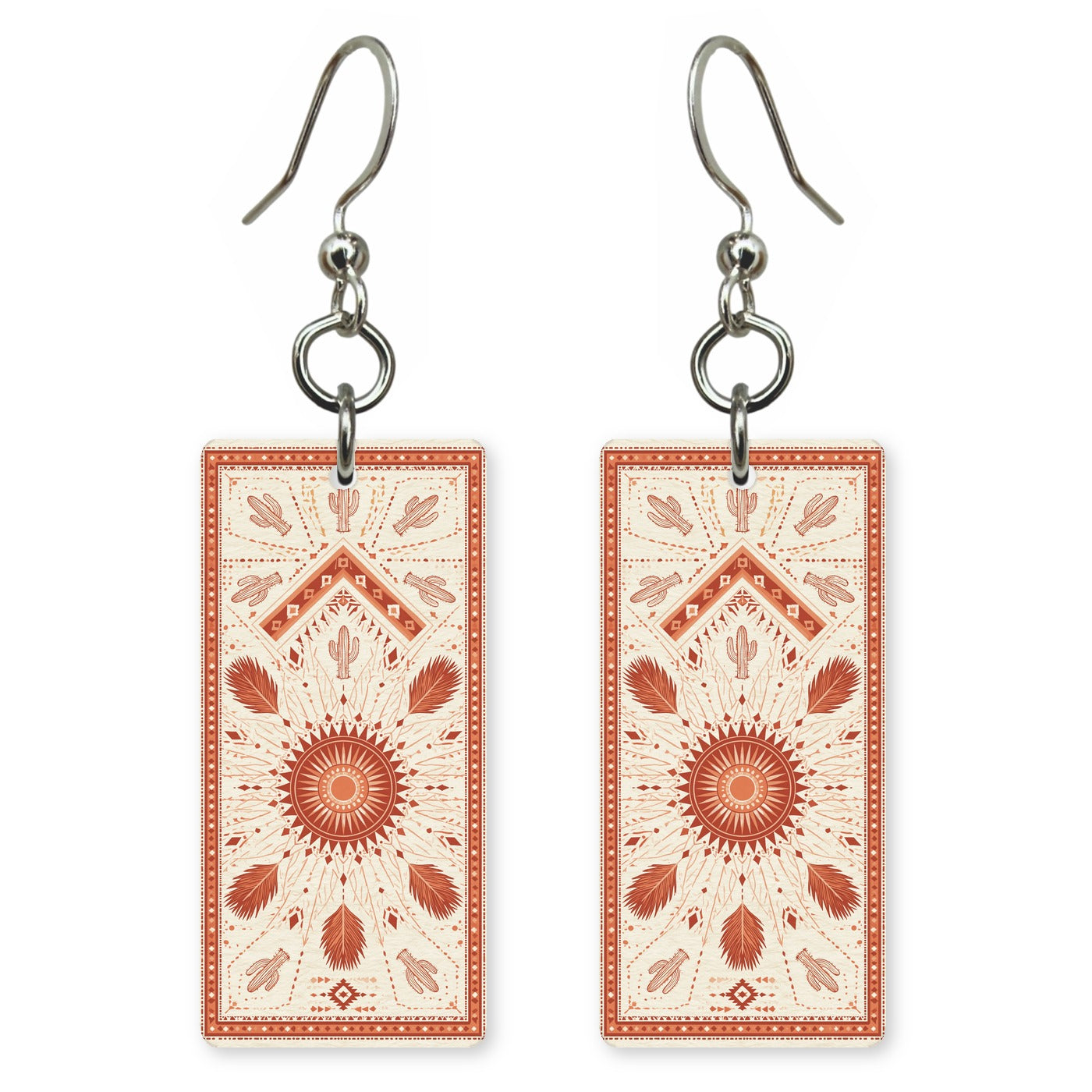 Terracotta Medallion Earrings | FW177