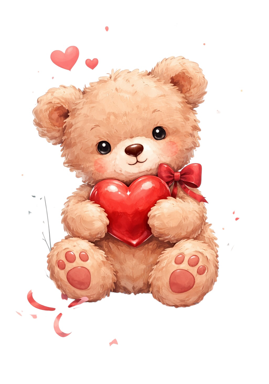 Heart Teddy Bear Earrings