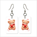 Heart Teddy Bear Earrings