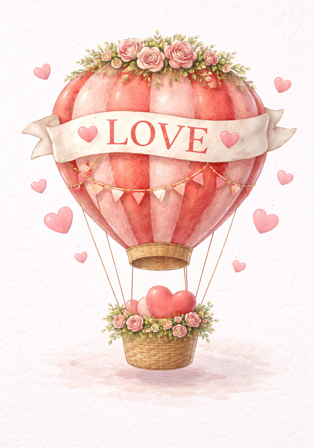 Love Hot Air Balloon Earrings