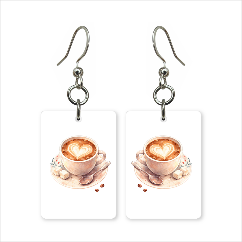 Heart Latte Earrings