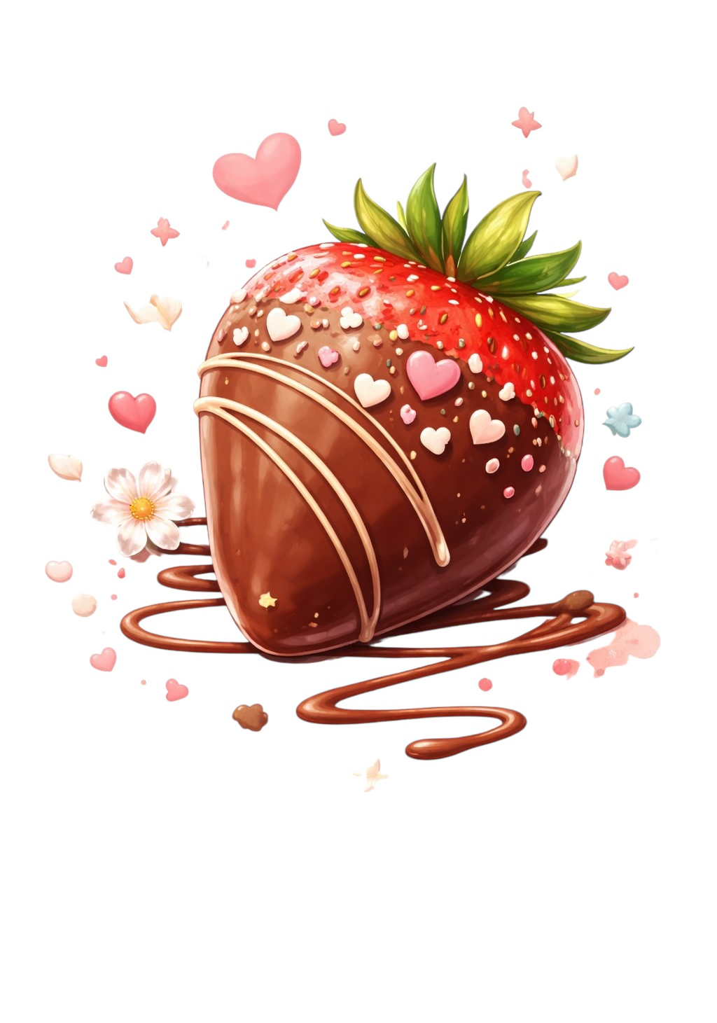 Chocolate Strawberry Earrings