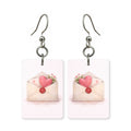 Love letter earrings — sealed love letter and envelope, cut-paper art, made in USA