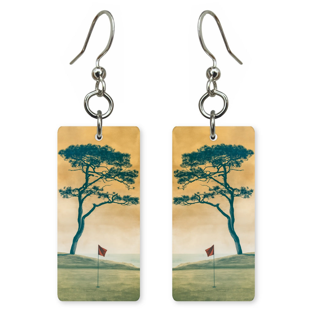 Golf Green Tree Earrings | FW185