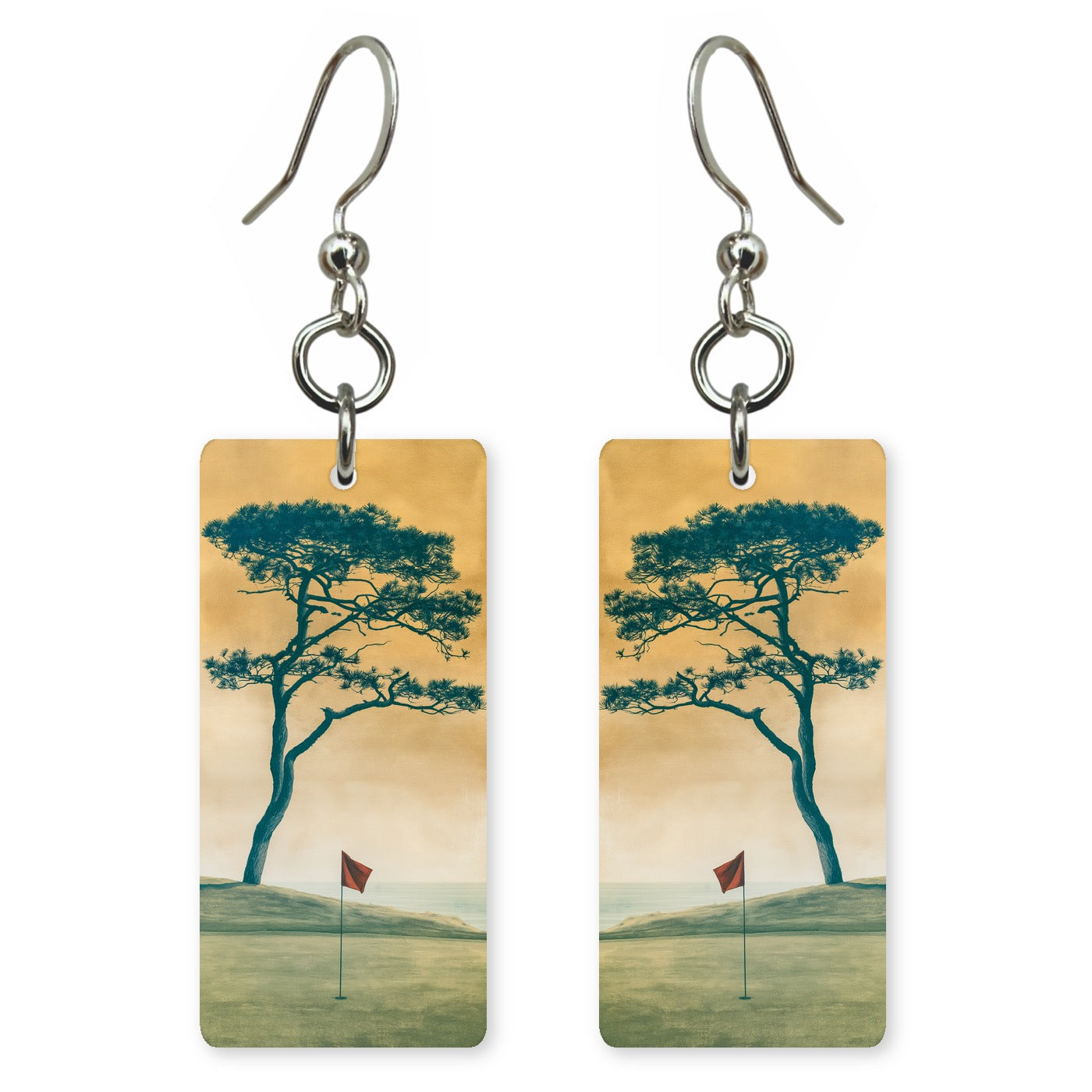 Golf Green Tree Earrings | FW185