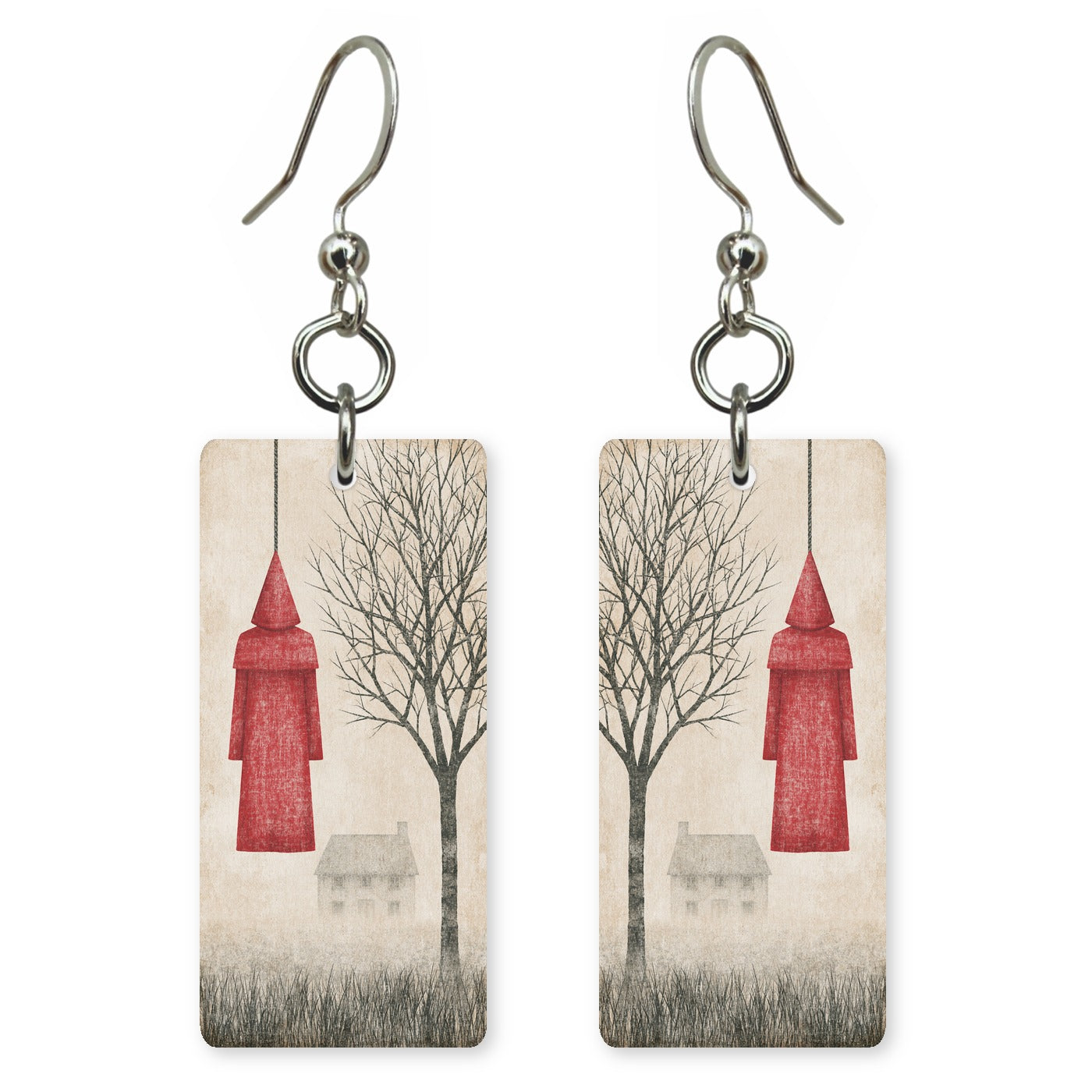 Red Lantern Path Earrings | FW188