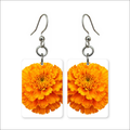 Orange Marigold Earrings