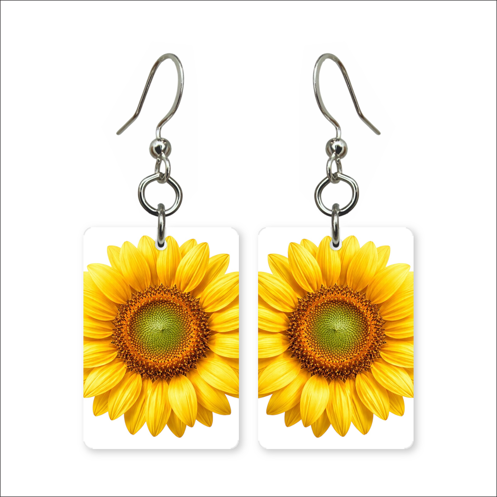 Yellow Sunflower Earrings