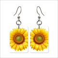 Yellow Sunflower Earrings