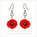 Red Poppy Earrings