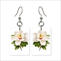 White Magnolia Earrings