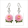 Pink Chrysanthemum Earrings