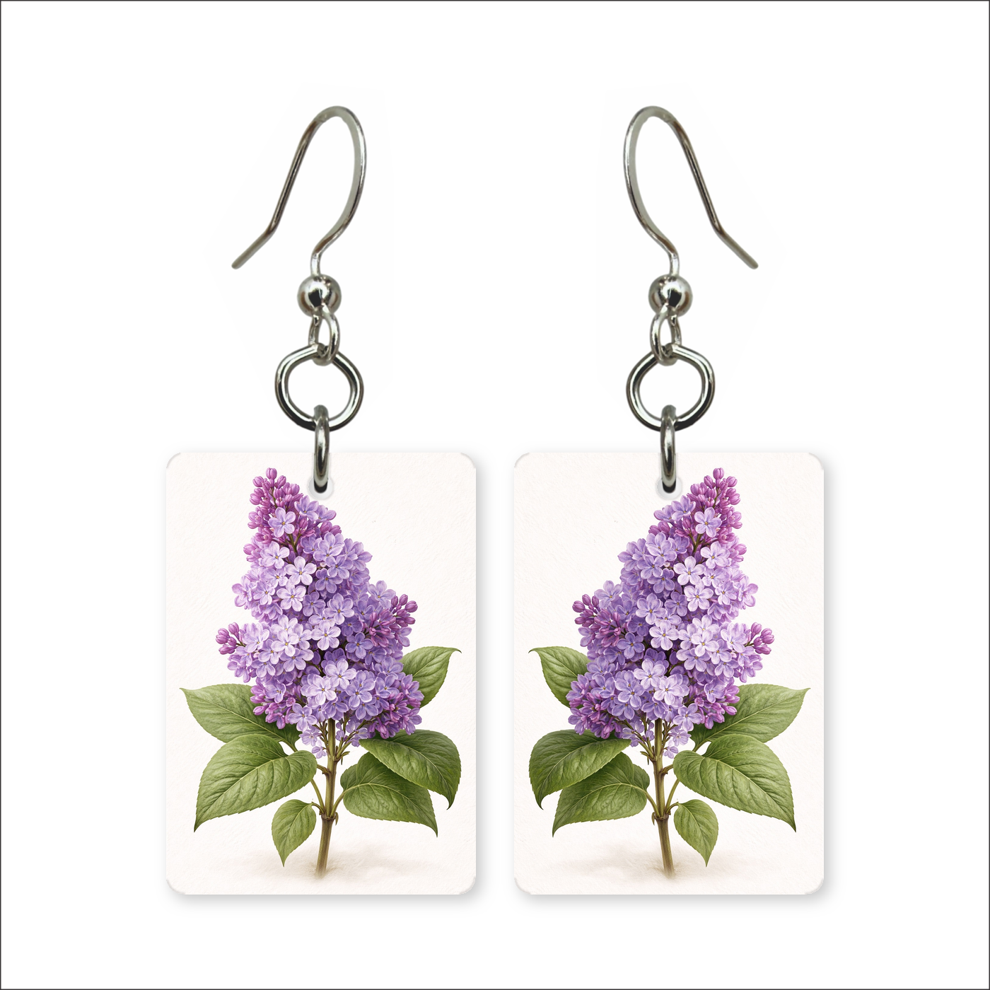 Purple Lilac Earrings