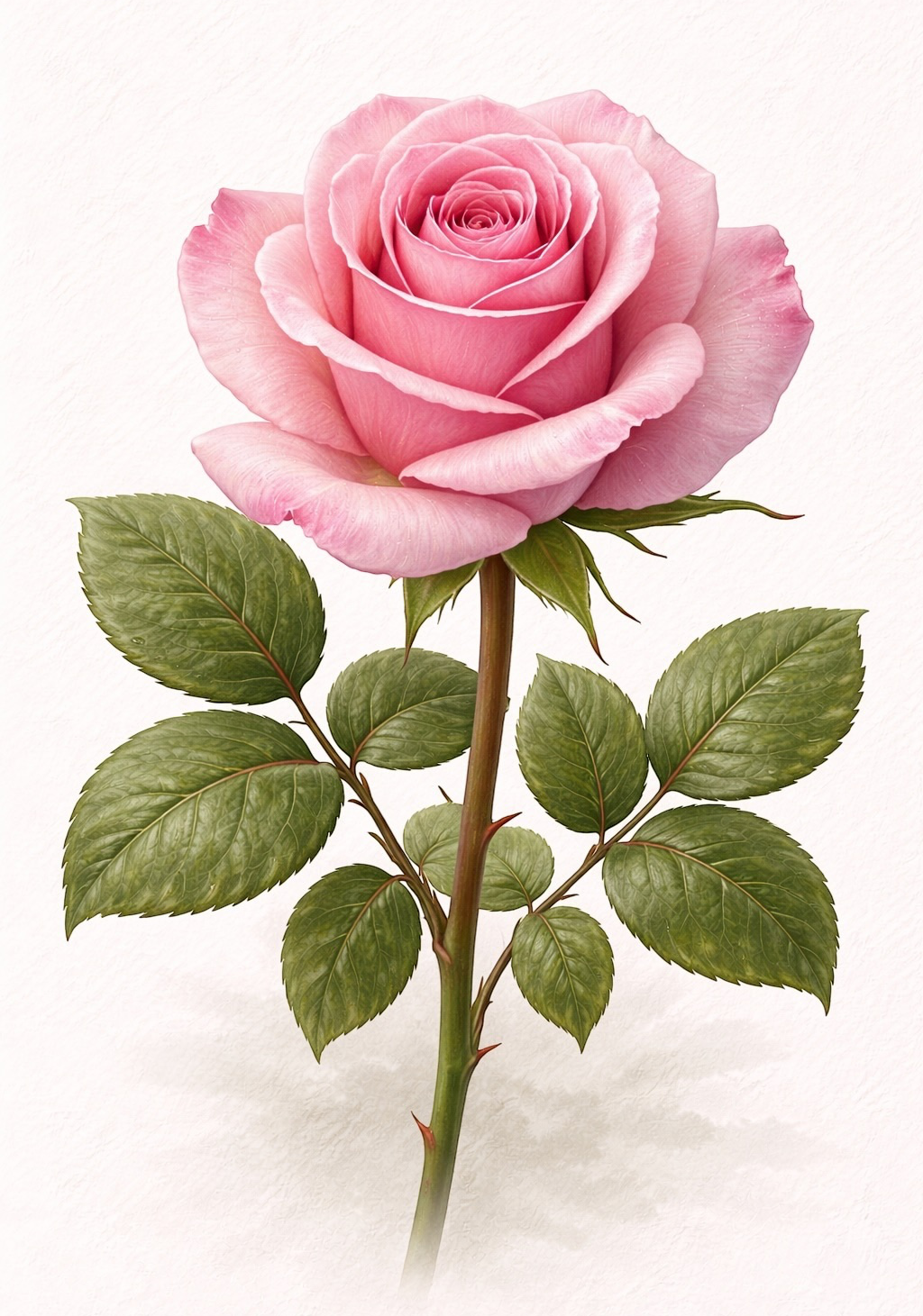 Pink Rose Earrings