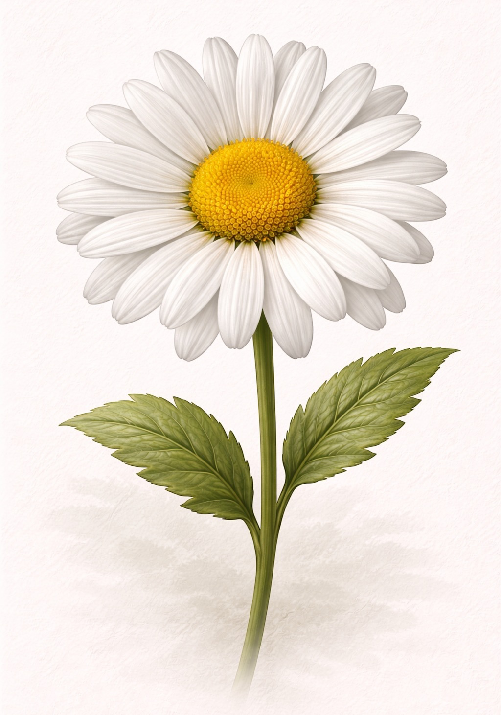 White Daisy Earrings