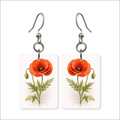 Red Poppy Earrings