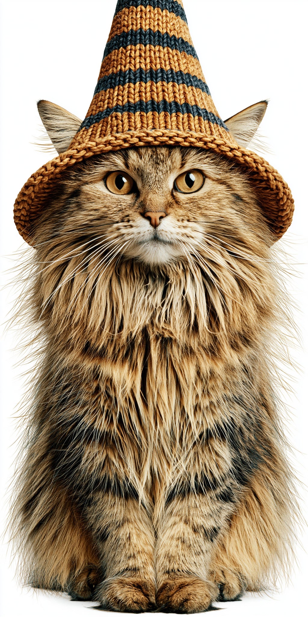 Straw Hat Cat Earrings | FW203