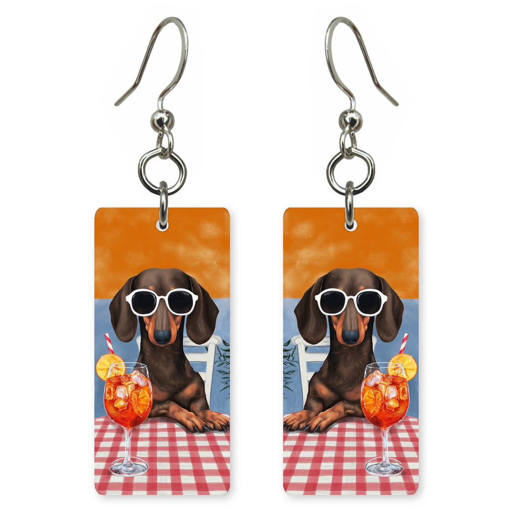 Picnic Dachshund Earrings | FW205