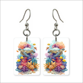 Coral Garden Turtle Earrings