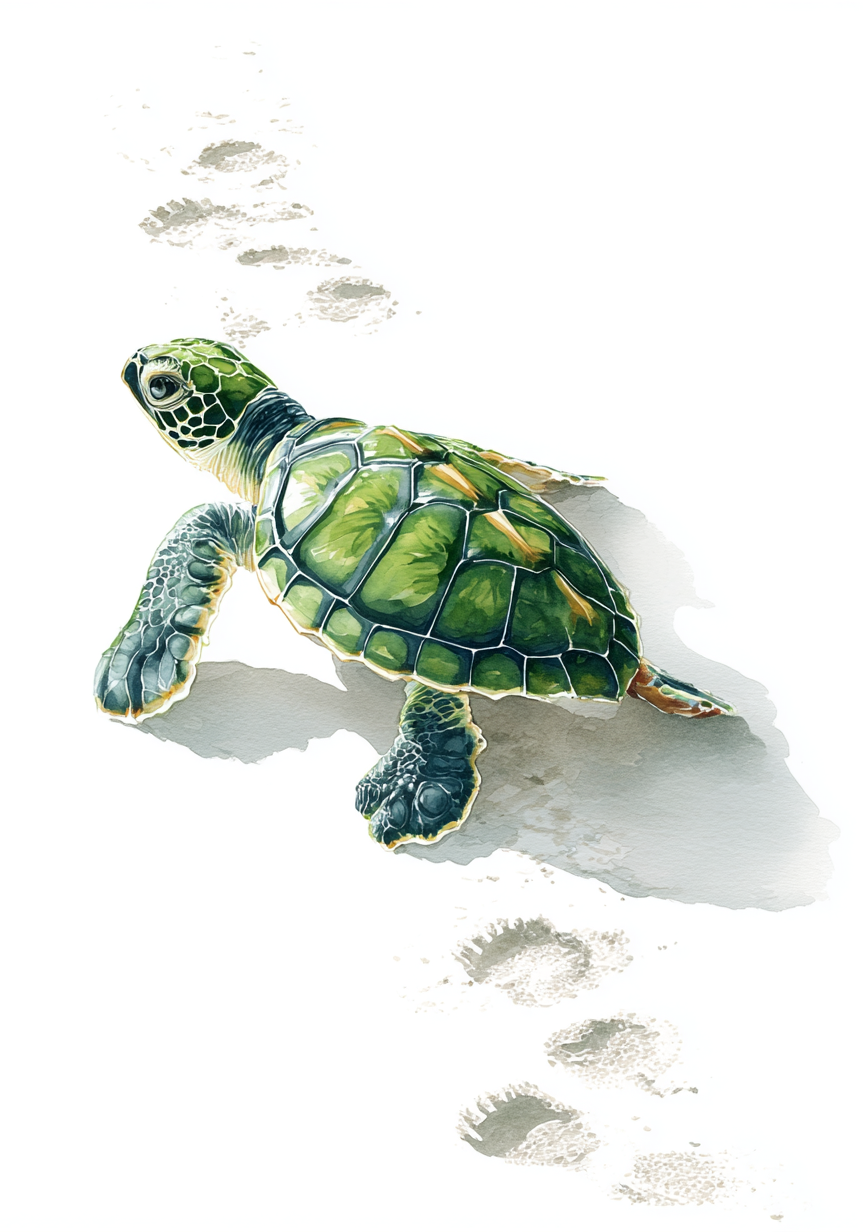Green Sea Turtle Earrings