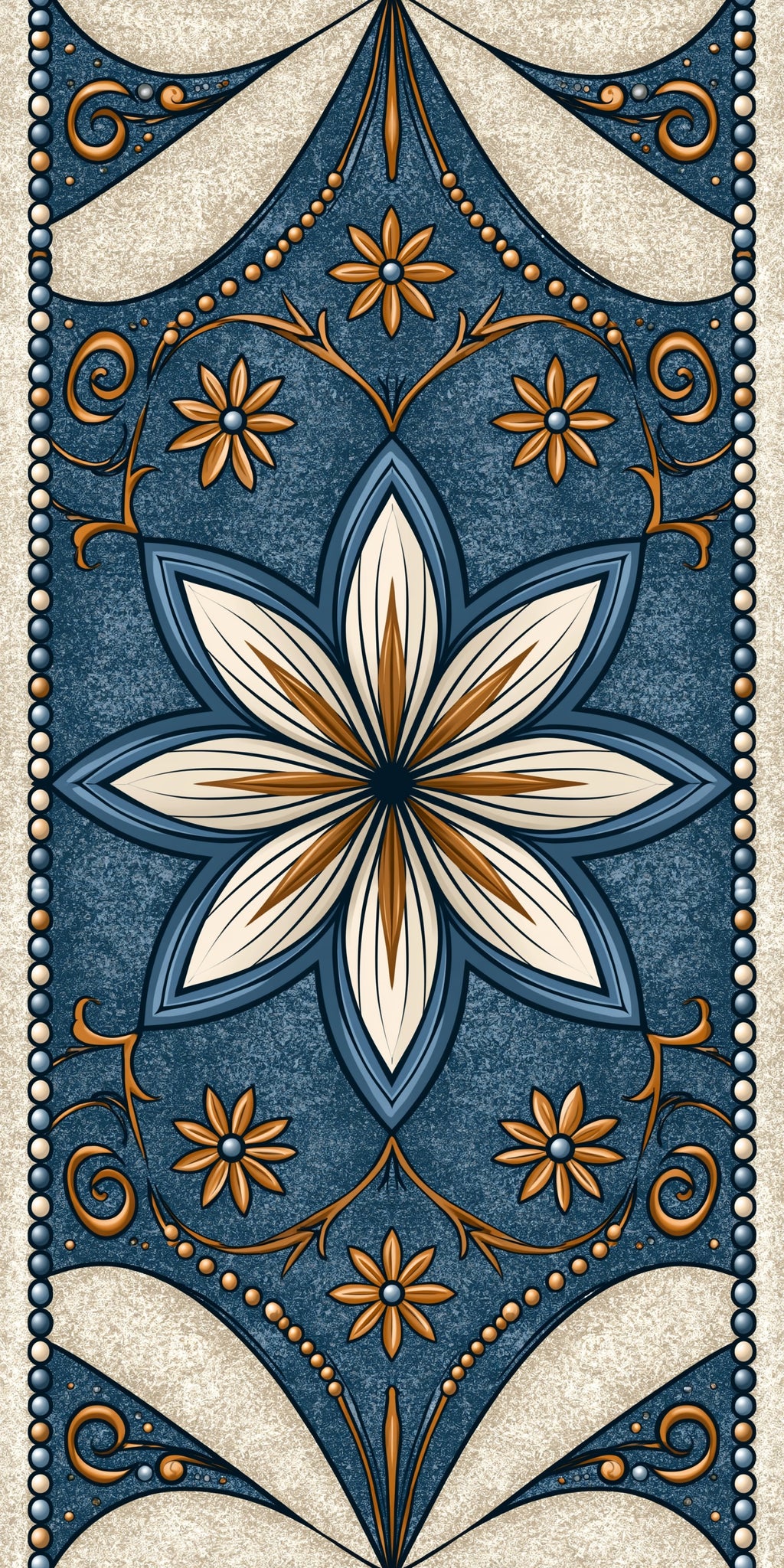 Blue Tile Bloom Earrings | FW210