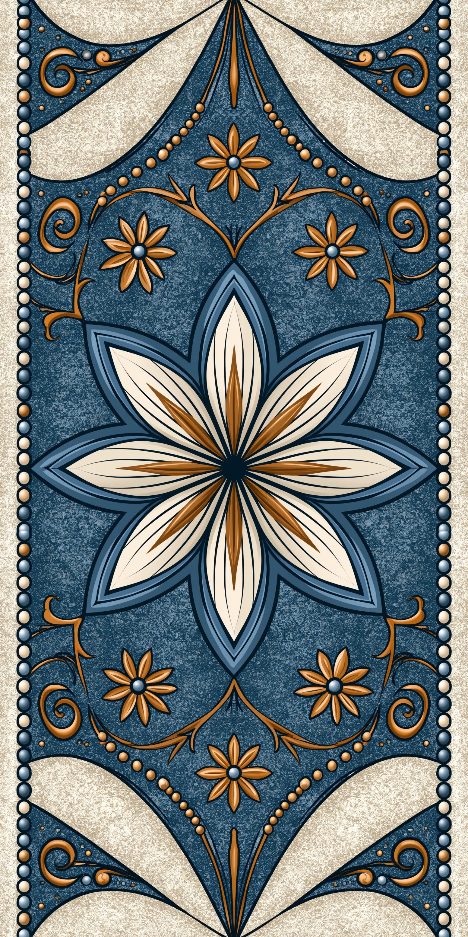 Blue Tile Bloom Earrings | FW210