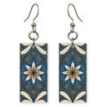 Blue Tile Bloom Earrings | FW210