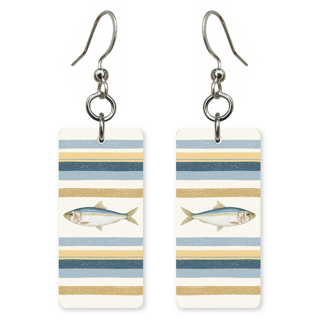 Single Sardine Stripe Earrings | FW213