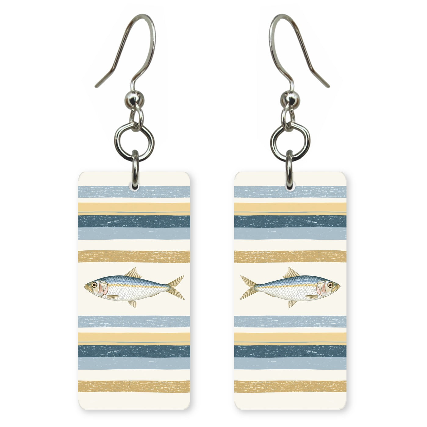 Single Sardine Stripe Earrings | FW213