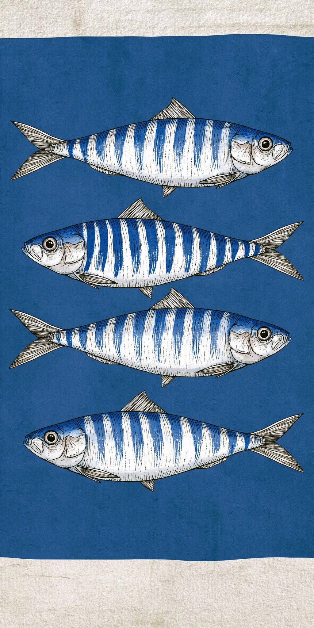 Blue Sardine Tin Earrings | FW214